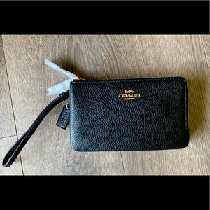 Coach Double Corner Zip Wristlet-Brand New